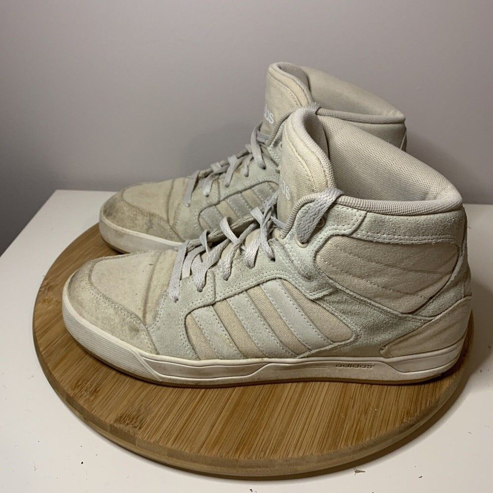 Adidas Raleigh Mid Womens Size 9 Basketball Shoes AW4400 Ivory Sneakers